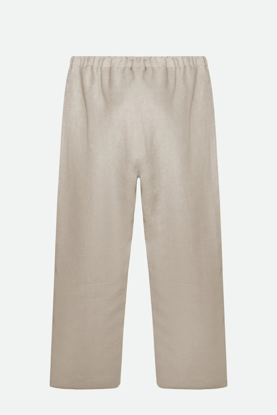 BLOOM CROP PANT IN PREMIUM ITALIAN LINEN urban daily