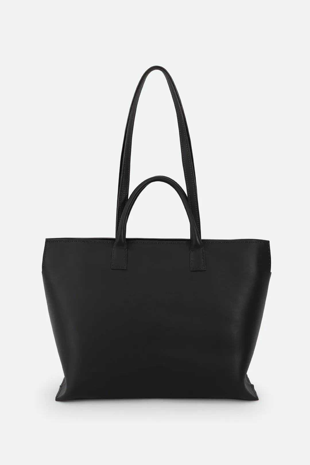 BOLZANO FRENCH BARENIA LEATHER TOTE IN ESPRESSO travel gear