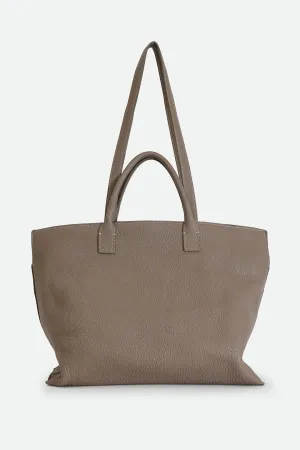 Bolzano Italian Leather Large Handbag Taupe mood wear Bolzano Italian Leather Large Handbag Taupe chill gear