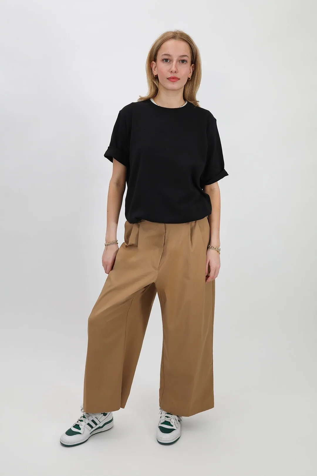 BOYFRIEND CREW T-SHIRT IN PIMA COTTON STRETCH still space