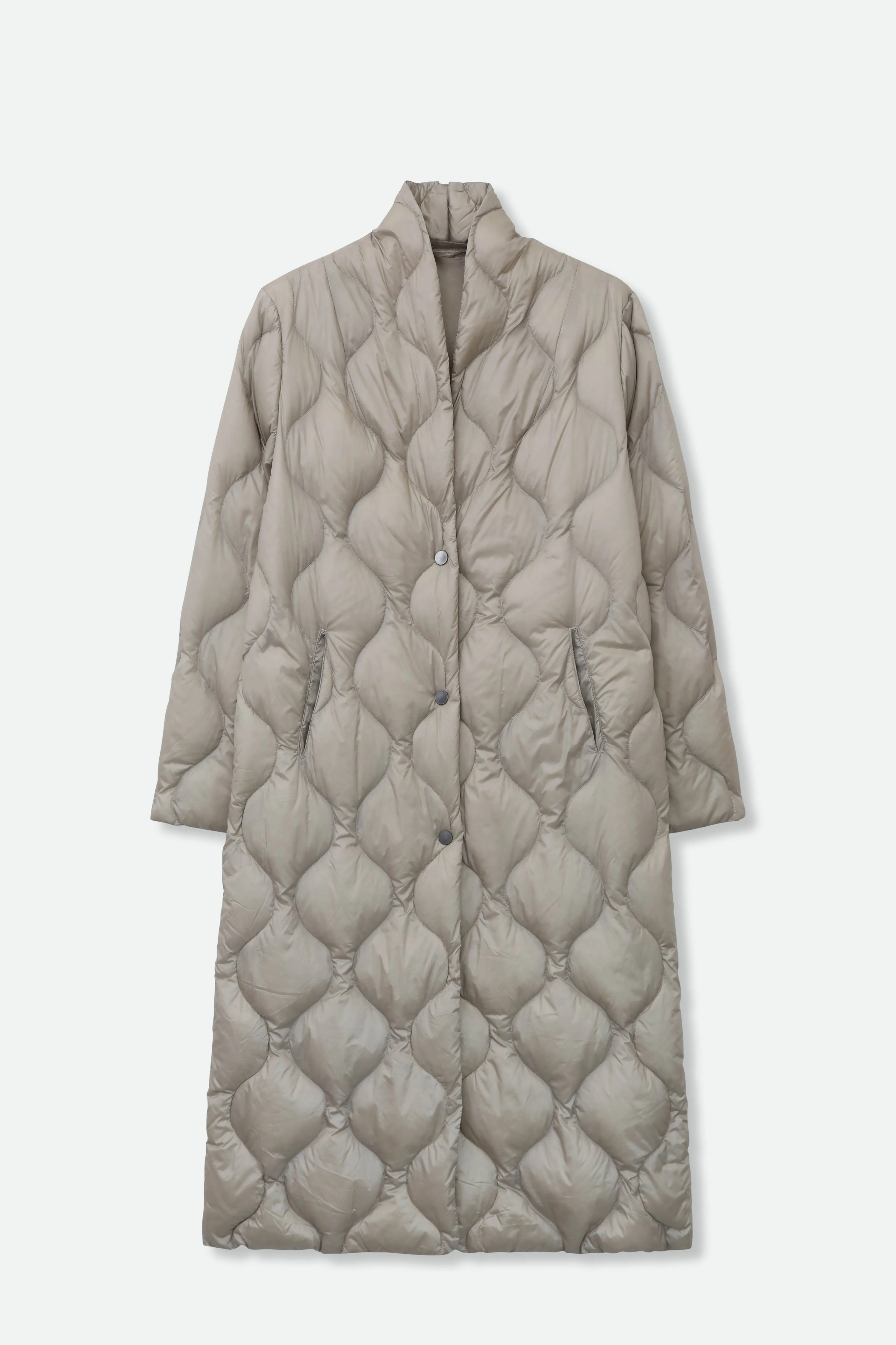 BRENTA COAT IN ULTRALIGHT GOOSE DOWN early frost