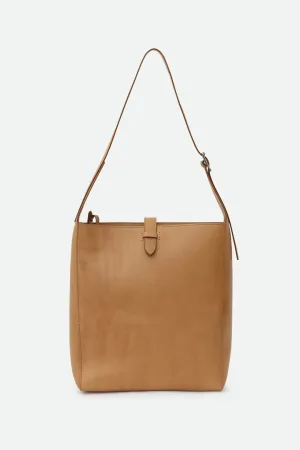 BRIAR ITALIAN LEATHER BUCKET BAG NATURAL edgy mood