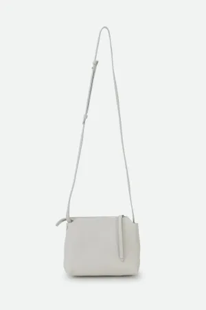 BRIDGET ITALIAN LEATHER CROSSBODY BAG IN BUTTER WHITE classic tone
