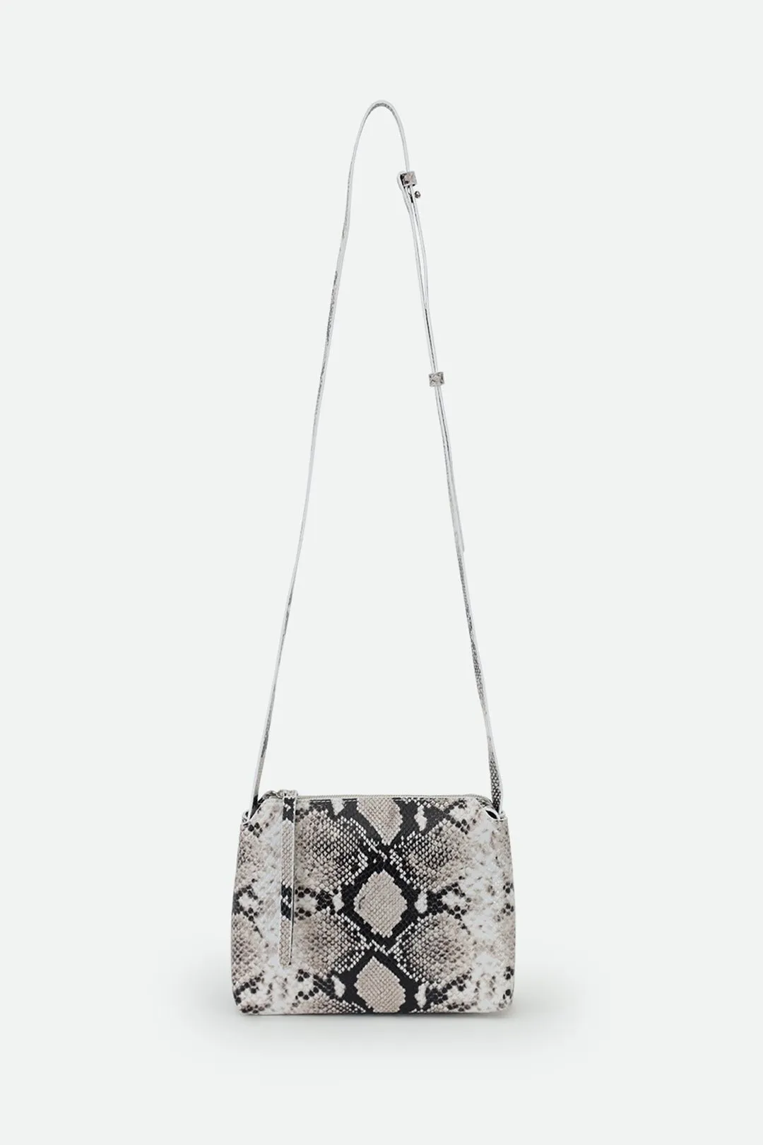 BRIDGET ITALIAN LEATHER CROSSBODY BAG IN SNAKE PRINT muted hue