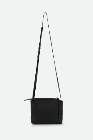 BRIDGET ITALIAN WOVEN CROSSBODY BAG IN BLACK go-anywhere BRIDGET ITALIAN WOVEN CROSSBODY BAG IN BLACK bold lines