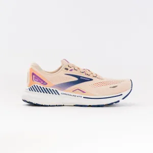 Brooks Adrenaline GTS 23 (Womens) - Apricot/Estate Blue/Orchid zone motion Brooks Adrenaline GTS 23 (Womens) - Apricot/Estate Blue/Orchid light cloud