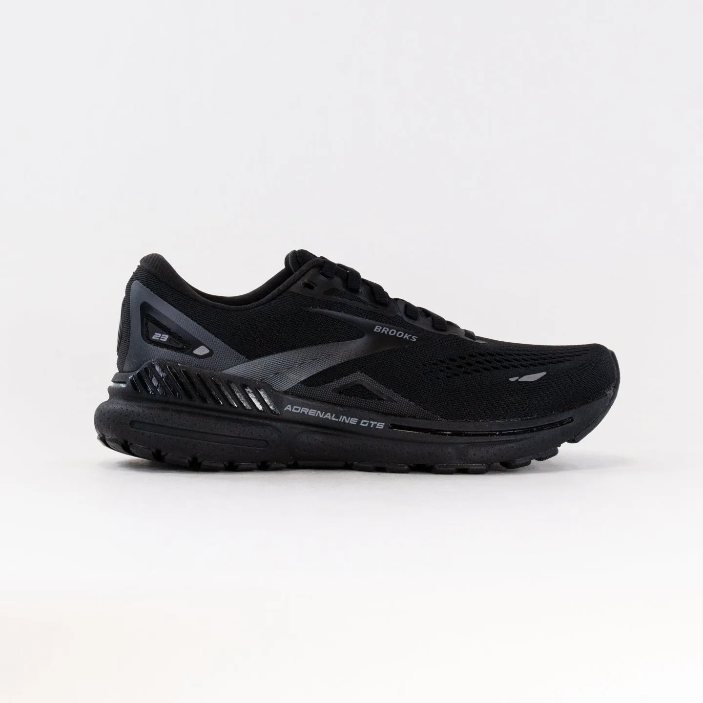Brooks Adrenaline GTS 23 (Womens) - Black/Black/Ebony gear sprint