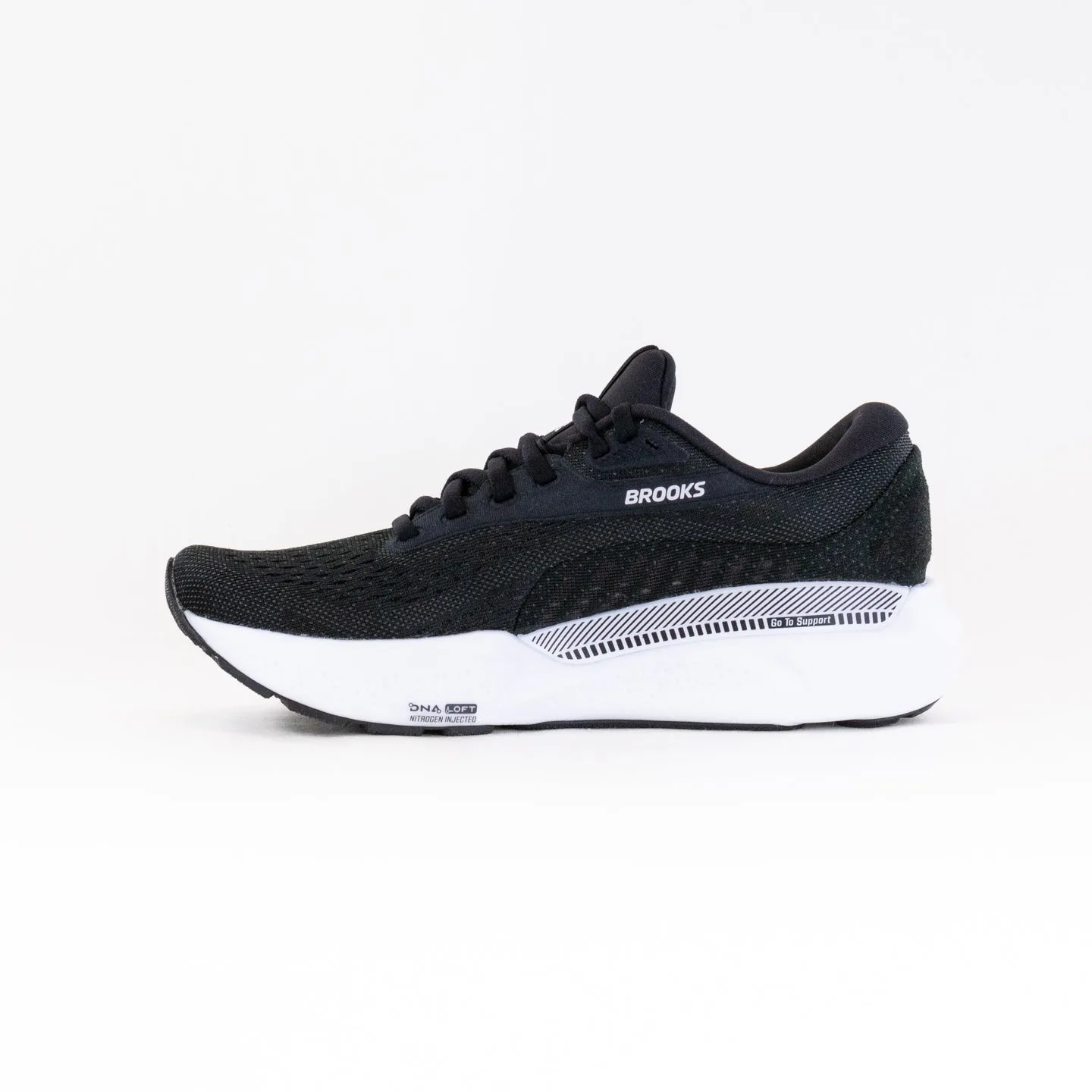 Brooks Adrenaline GTS 24 (Womens) - Black/White motion ease