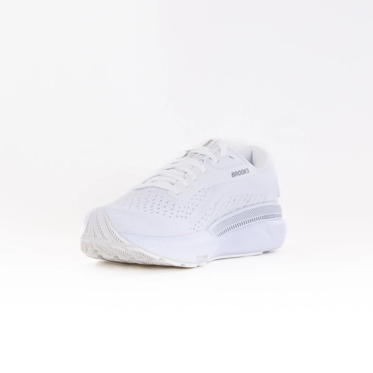 Brooks Adrenaline GTS 24 (Womens) - White/Oyster/Alloy cross vibe