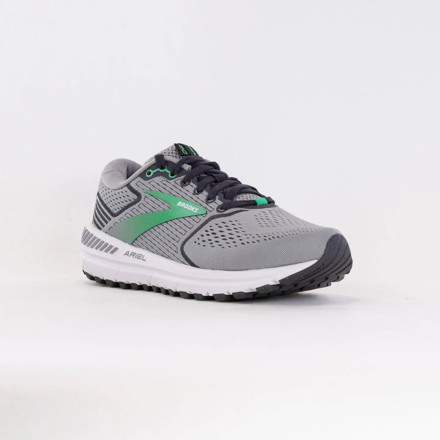 Brooks Ariel 20 (Women's) - Alloy/Blackened Pearl/Green daily miles