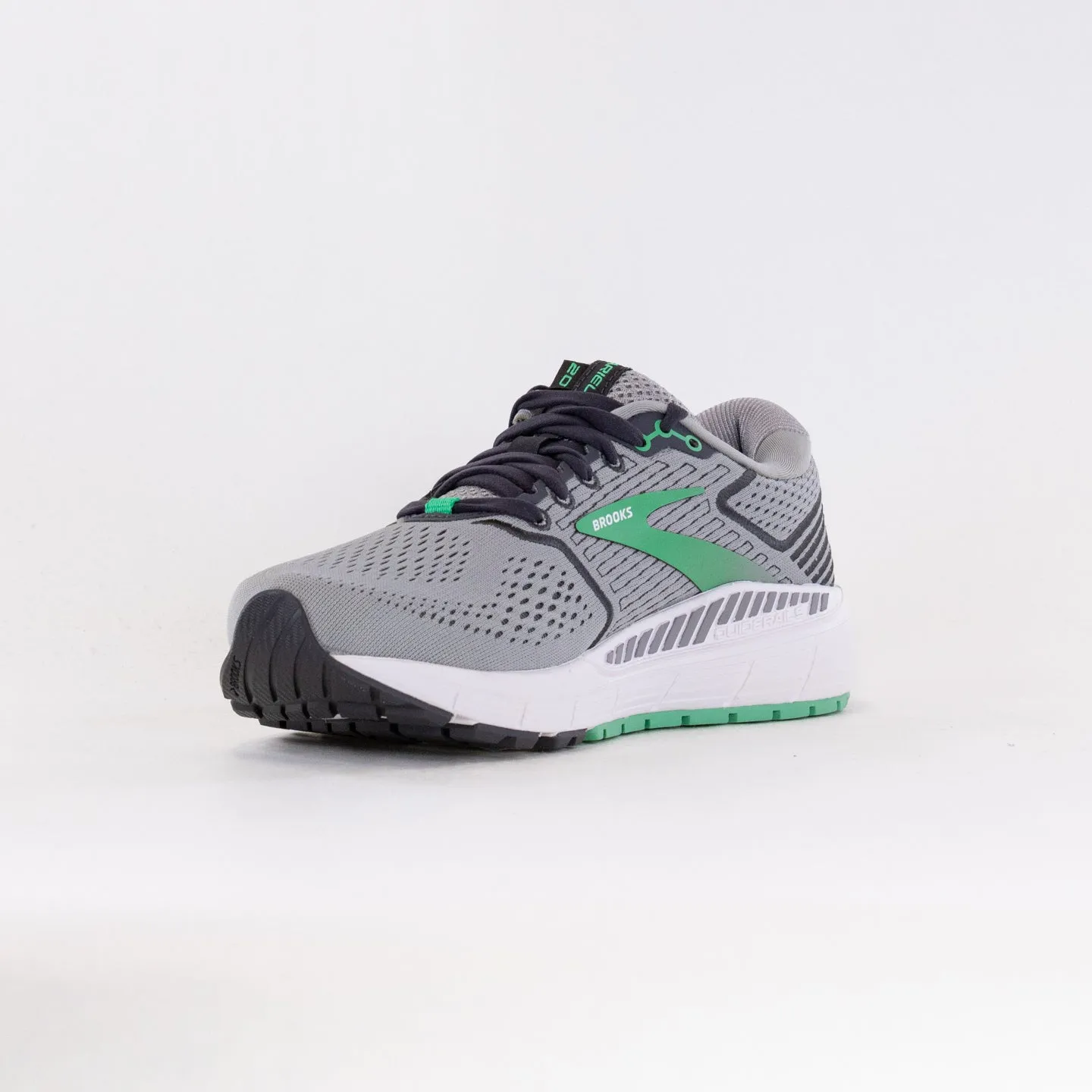 Brooks Ariel 20 (Women's) - Alloy/Blackened Pearl/Green heel vibe