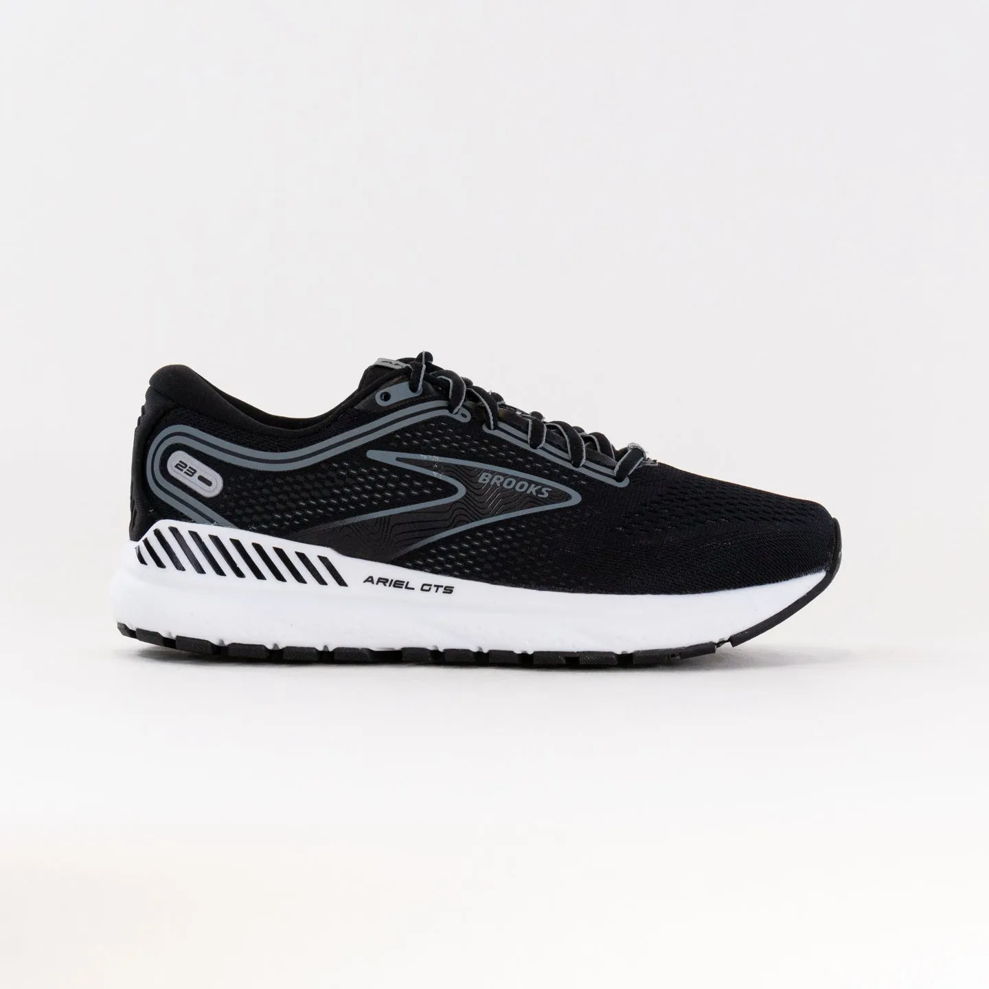 Brooks Ariel GTS 23 (Womens) - Black/Grey/White rush trail