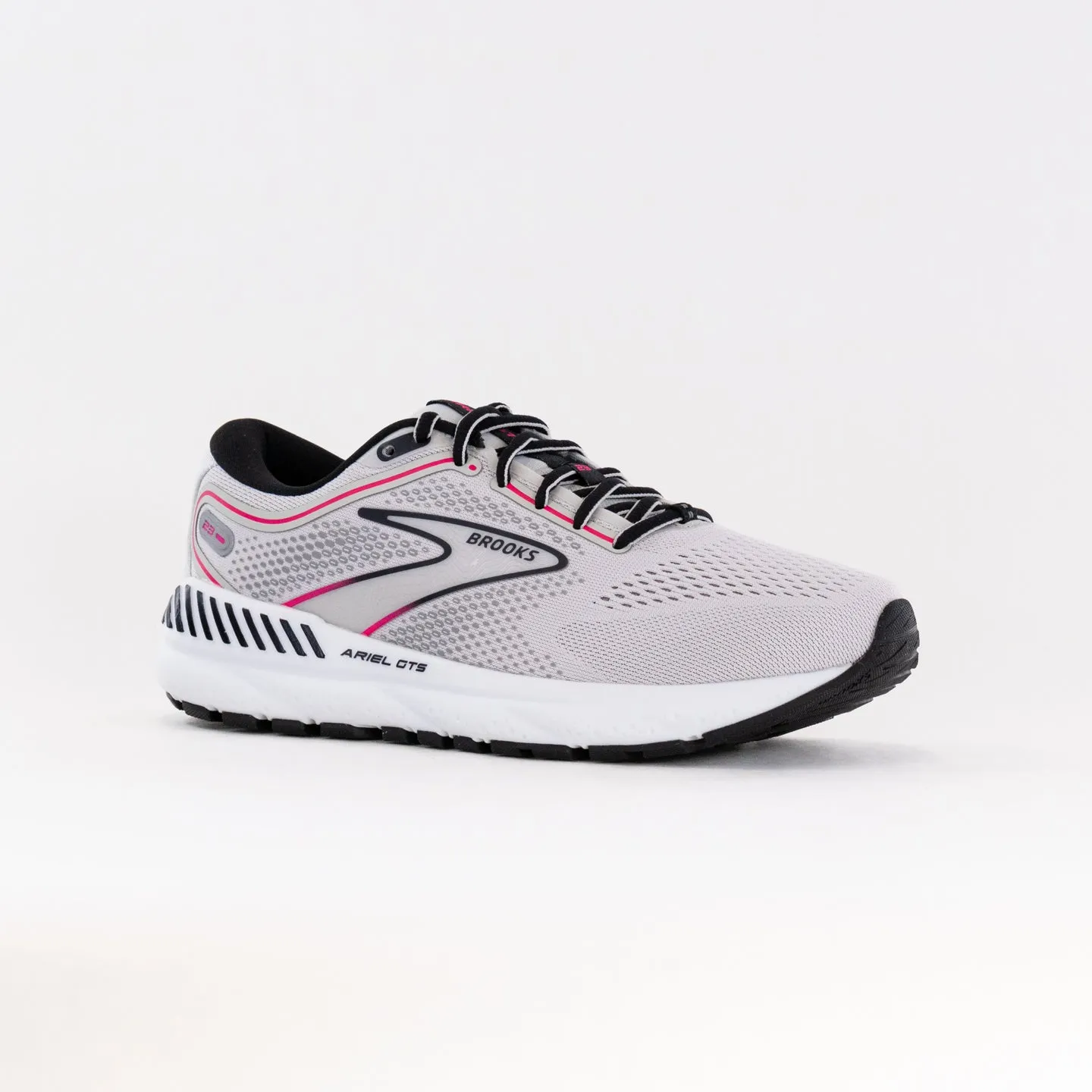 Brooks Ariel GTS 23 (Womens) - Grey/Black/Pink power drive