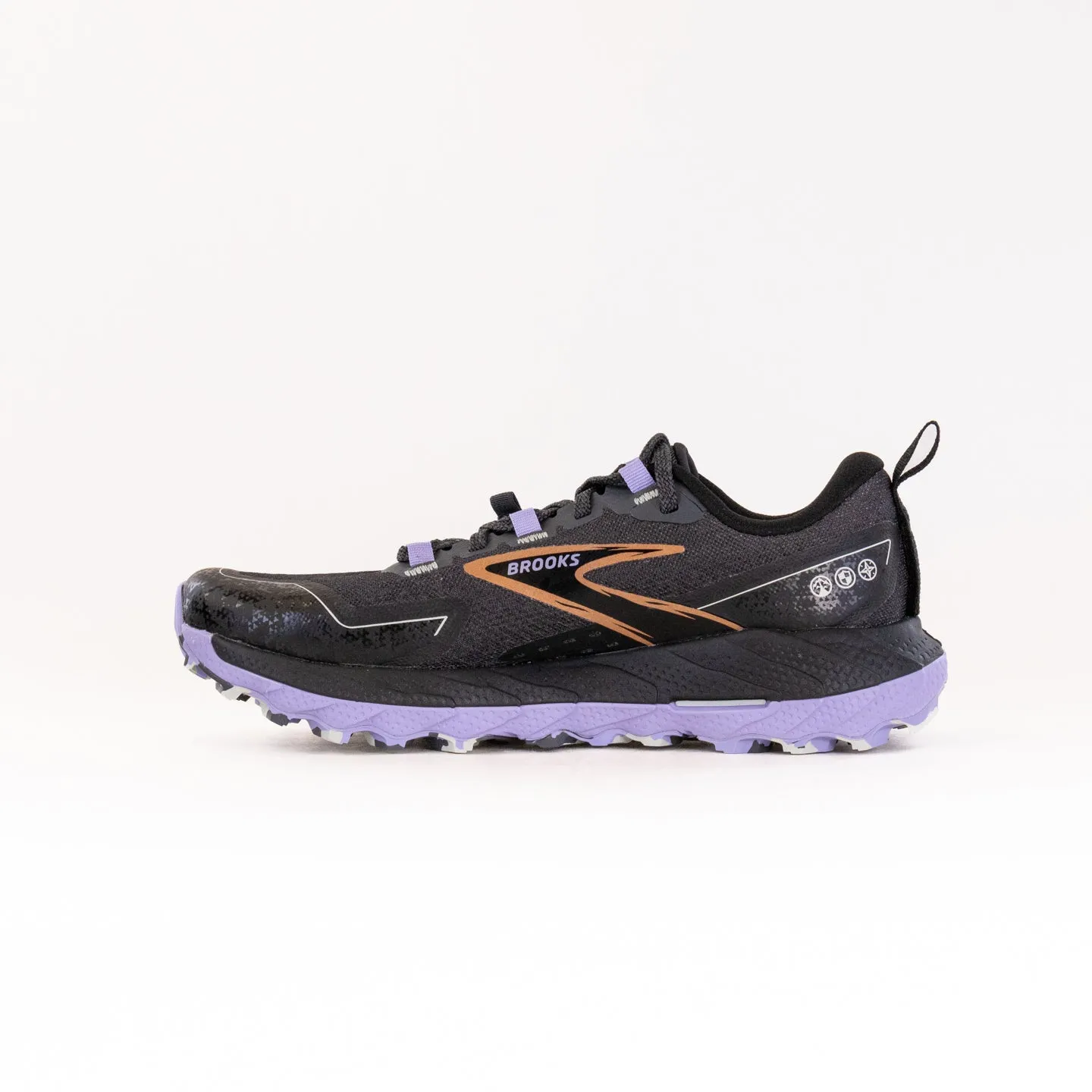 Brooks Cascadia 18 (Women's) - Ebony/Sweet Lavendar/Copper light cloud