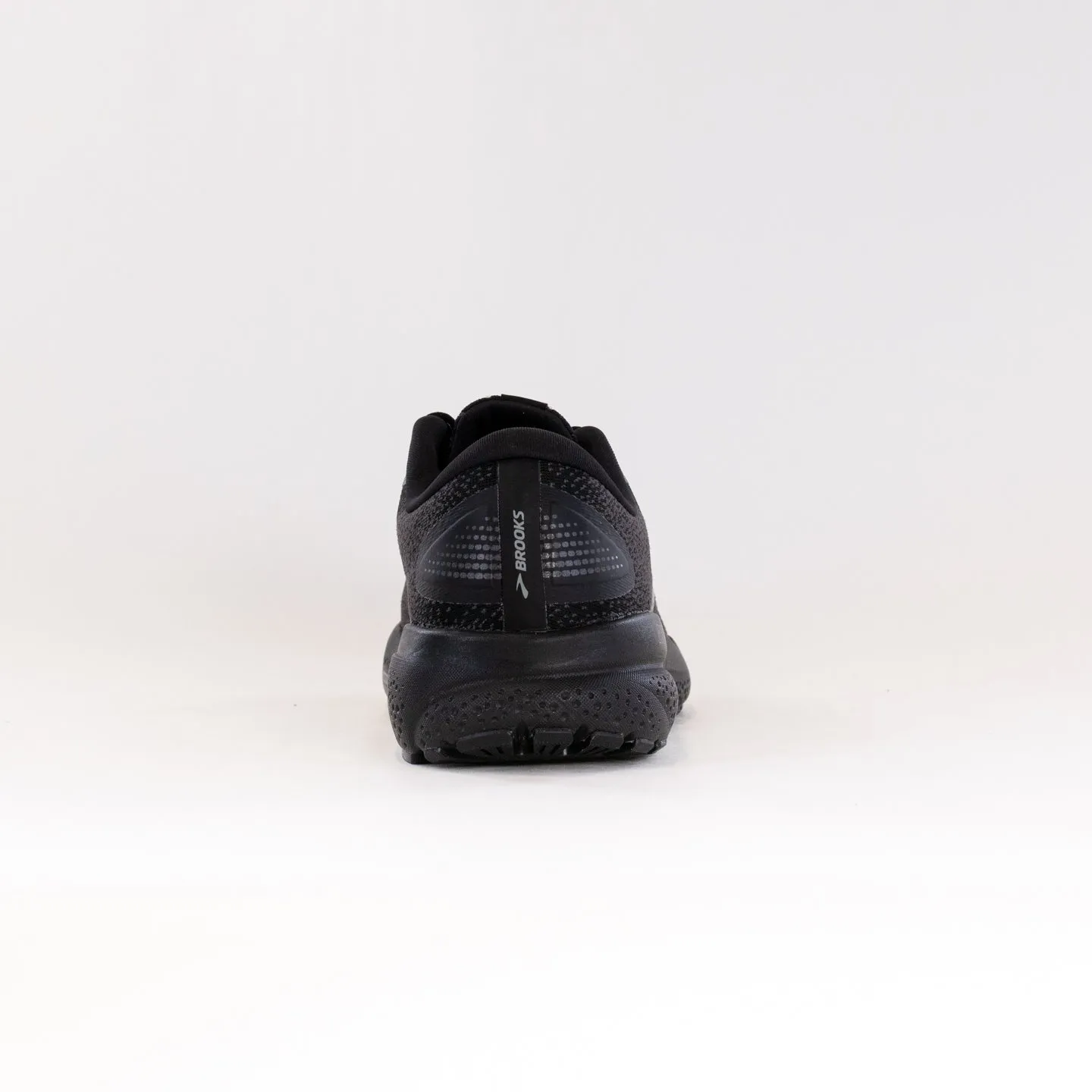 Brooks Ghost 16 GTX (Men's) - Black/Black/Ebony heel cloud