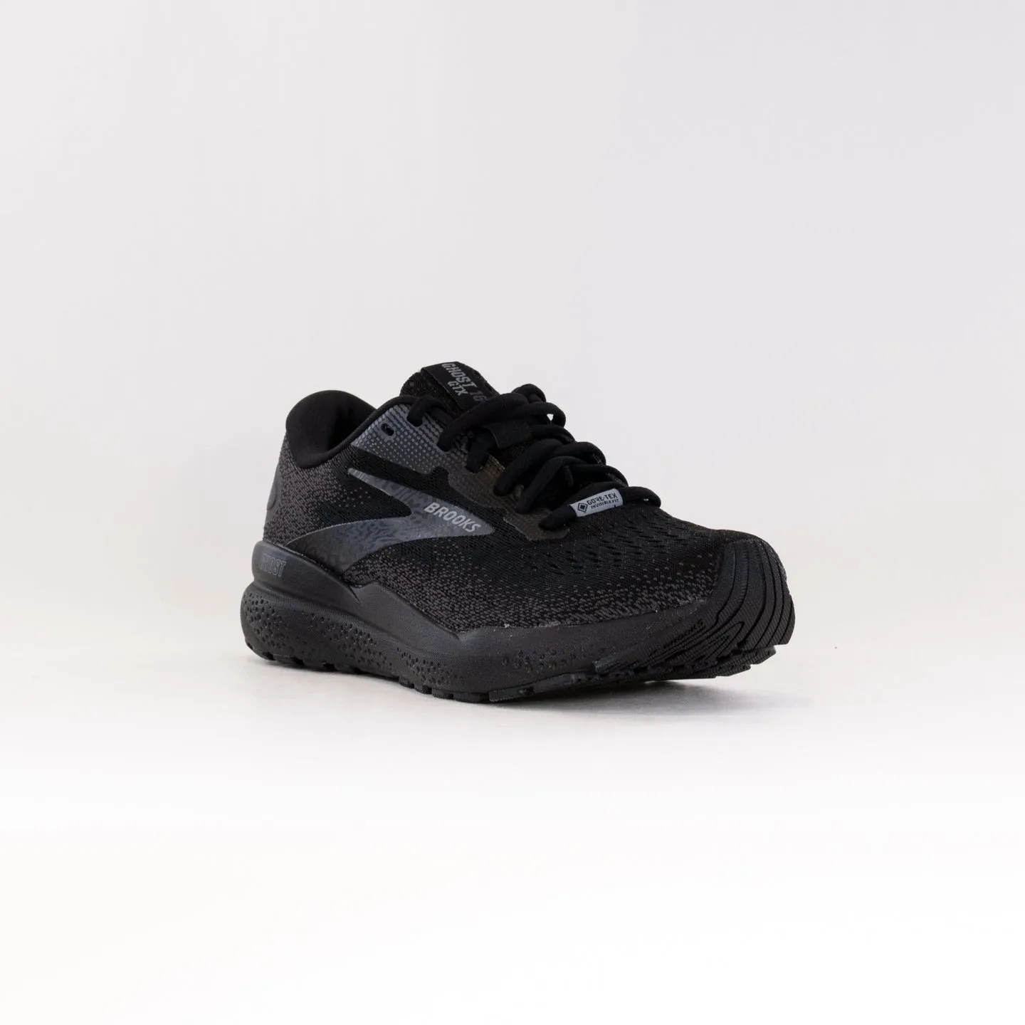 Brooks Ghost 16 GTX (Men's) - Black/Black/Ebony terrain gear