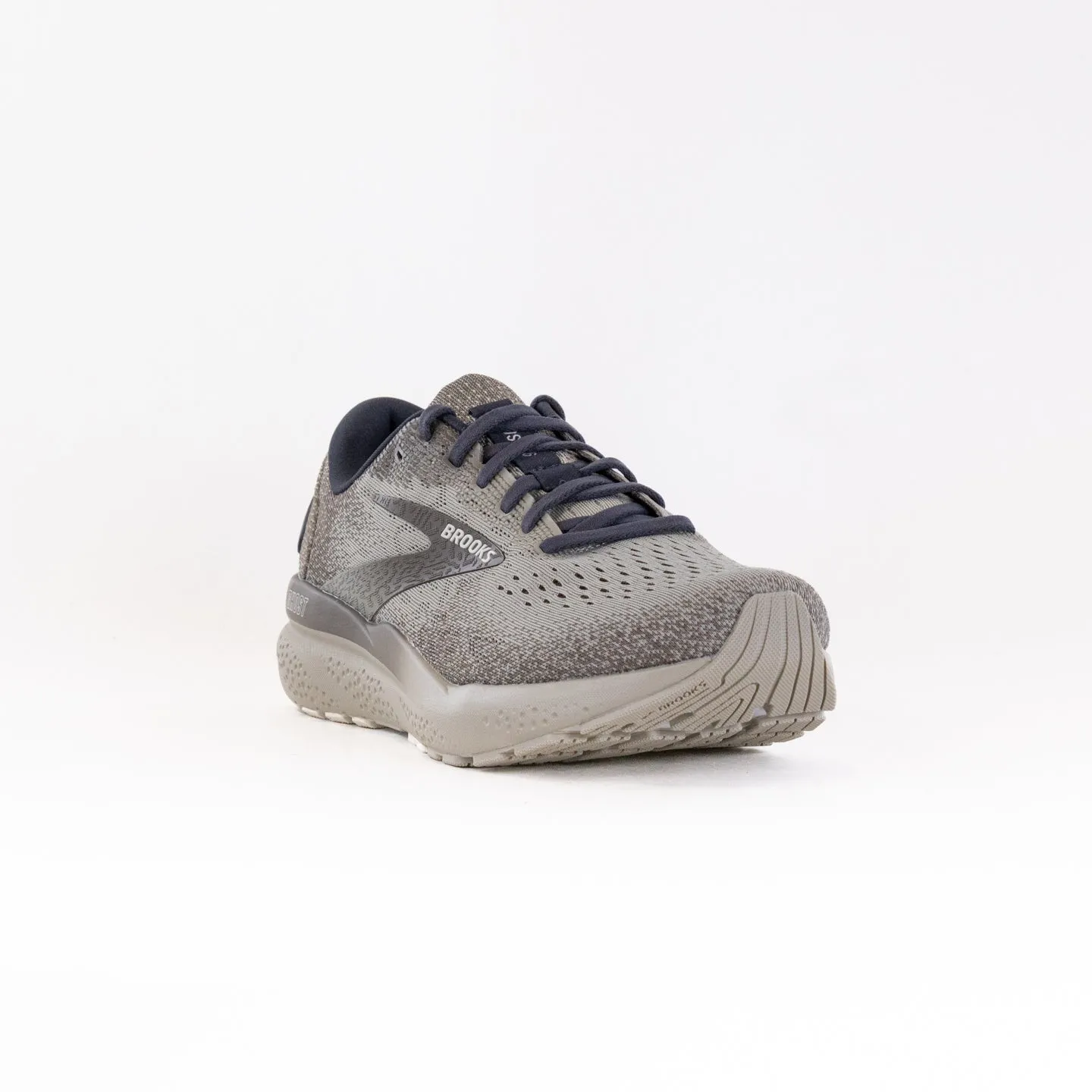 Brooks Ghost 16 (Mens) - London Fog/Falcon/Coconut heel comfort