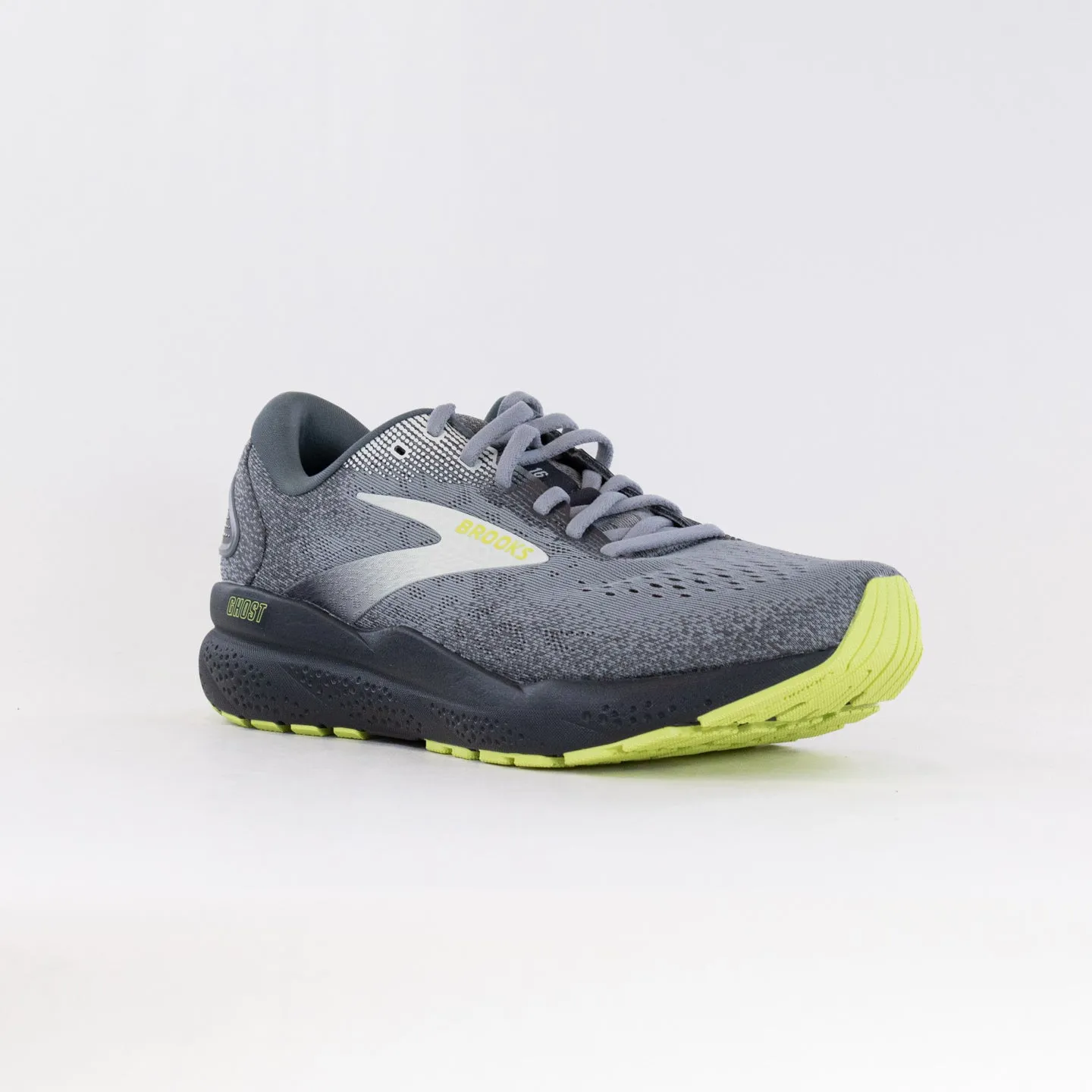 Brooks Ghost 16 (Mens) - Primer/Grey/Lime training phase