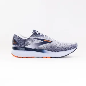 Brooks Ghost 16 (Mens) - White/Peacoat/Orange sweat free