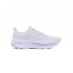 Brooks Ghost 17 (Womens) - White/White/Grey fit harmony