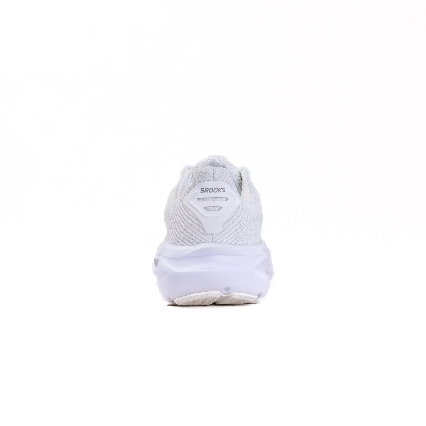 Brooks Ghost 17 (Womens) - White/White/Grey pace flow
