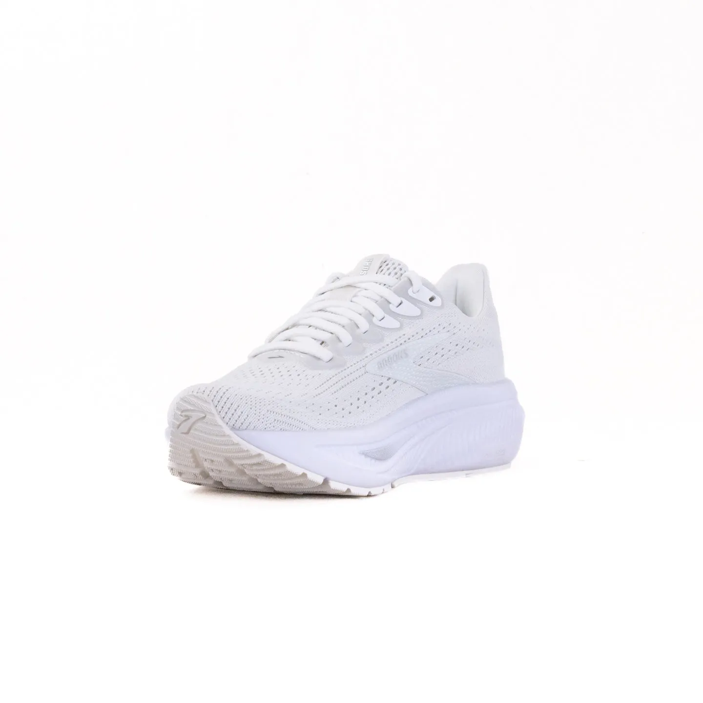 Brooks Ghost 17 (Womens) - White/White/Grey fit harmony