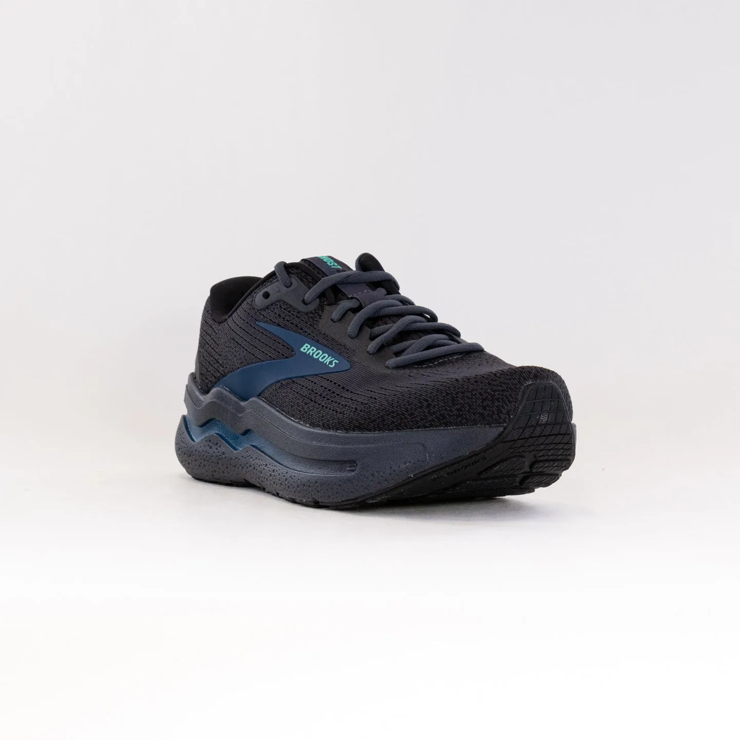 Brooks Ghost Max 2 (Men's) - Ebony/Cockatoo/Blue Sapphire speed zone