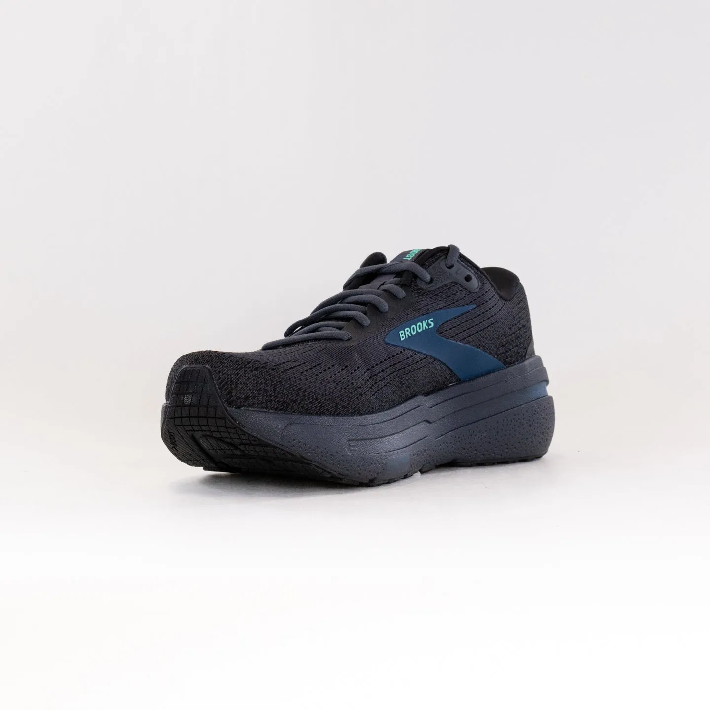 Brooks Ghost Max 2 (Men's) - Ebony/Cockatoo/Blue Sapphire sole ease