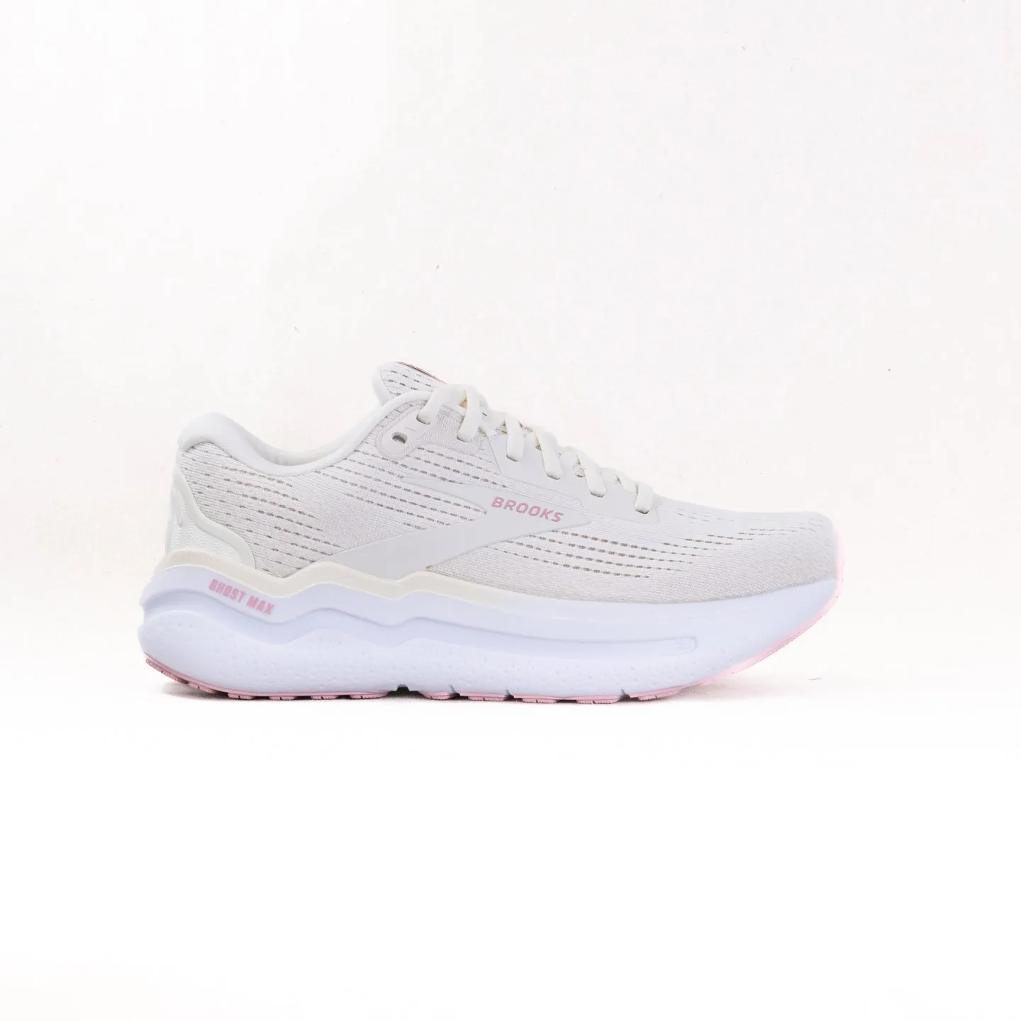 Brooks Ghost Max 2 (Women's) - Coconut Milk/Gray/Zephyr track light