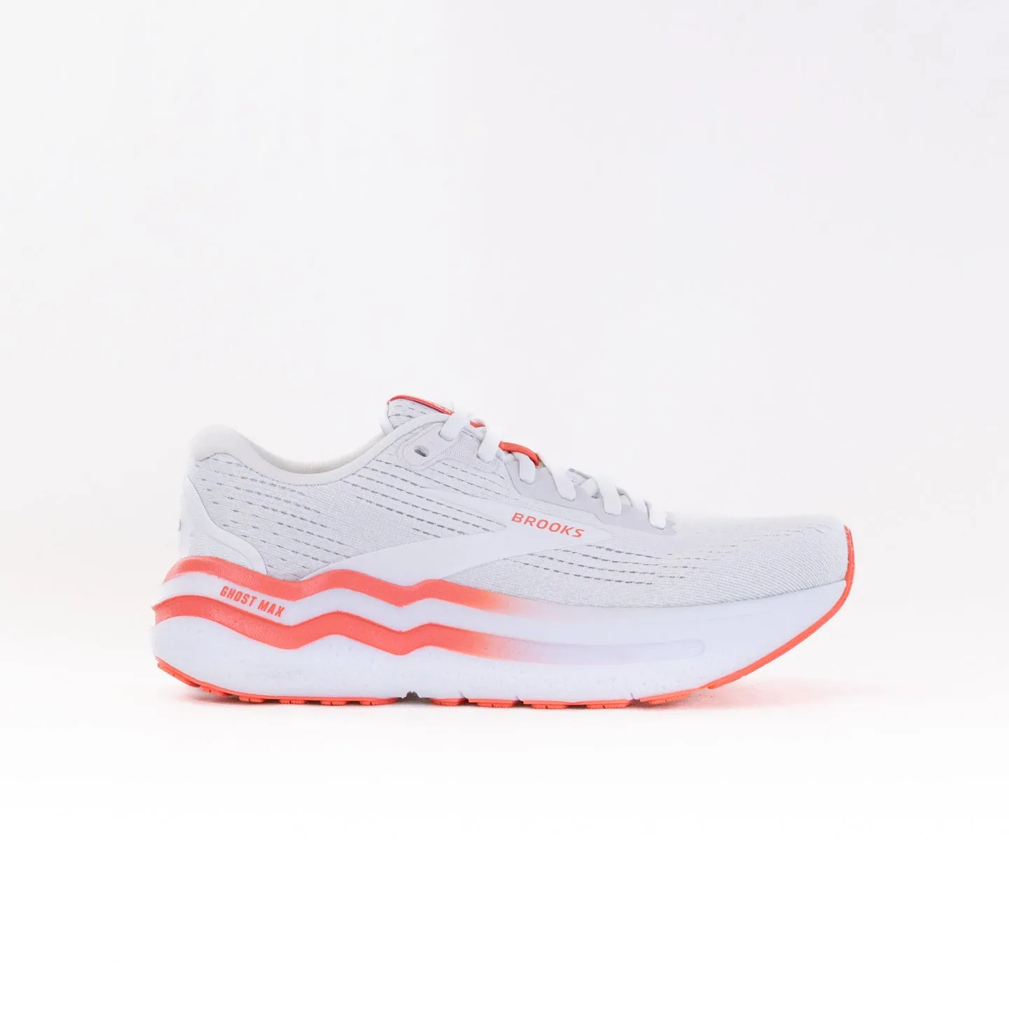 Brooks Ghost Max 2 (Women's) - White/Hot Coral urban flex