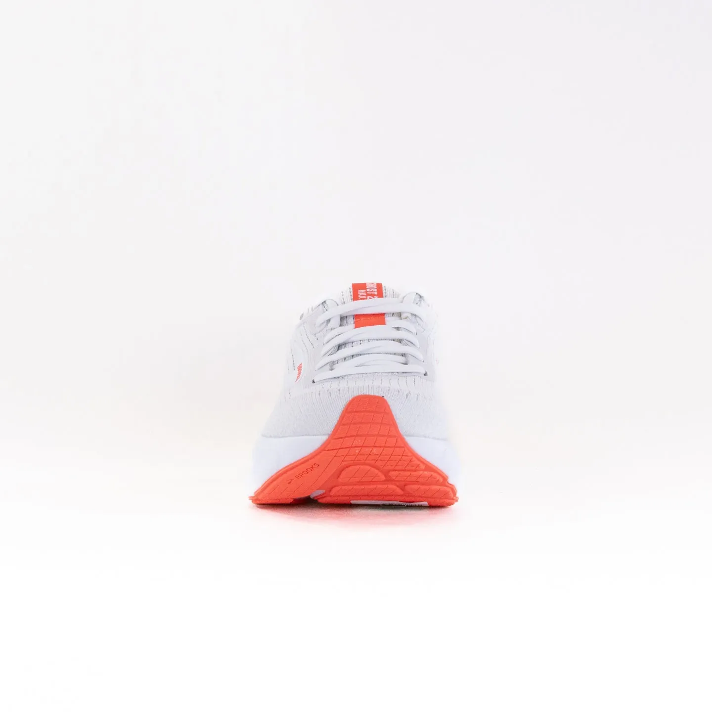 Brooks Ghost Max 2 (Women's) - White/Hot Coral zone motion