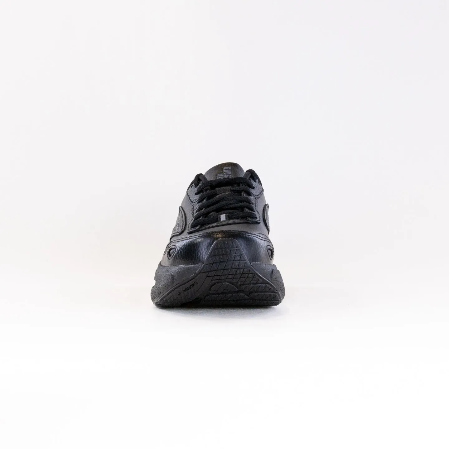 Brooks Ghost Max Leather (Women's) - Black/Black wear joy