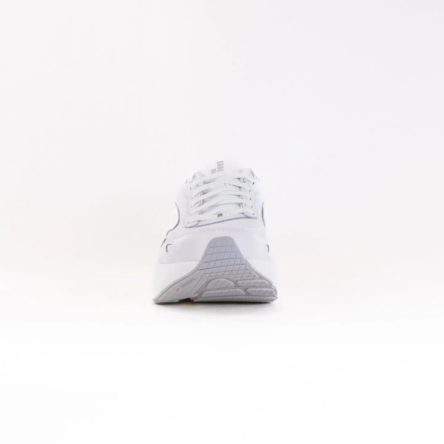 Brooks Ghost Max Leather (Women's) - White/White speed move