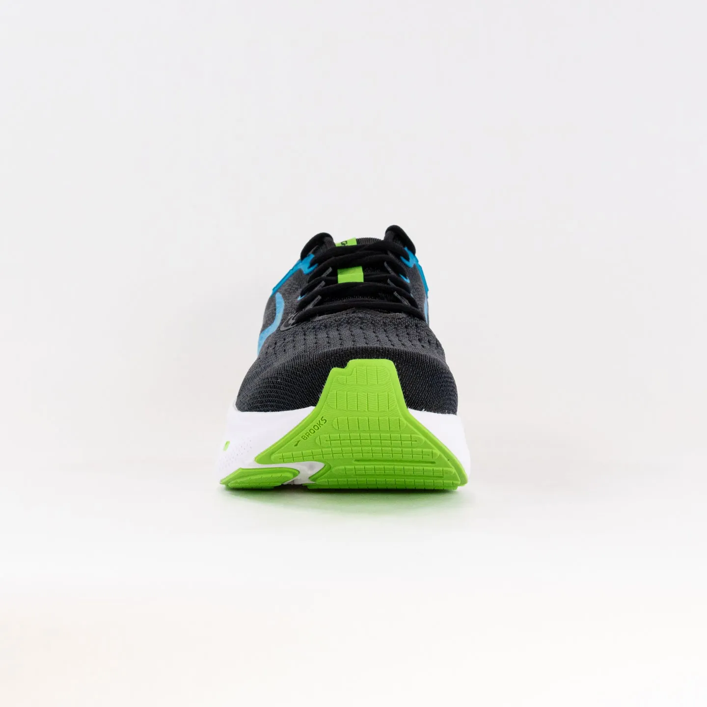 Brooks Ghost Max (Men's) - Black/Atomic Blue/Jasmine grip power