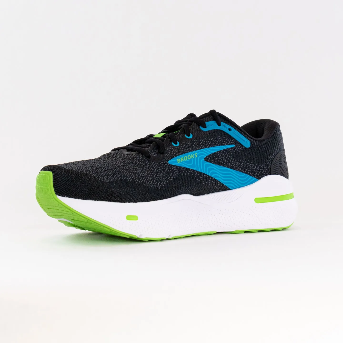 Brooks Ghost Max (Men's) - Black/Atomic Blue/Jasmine gear sprint