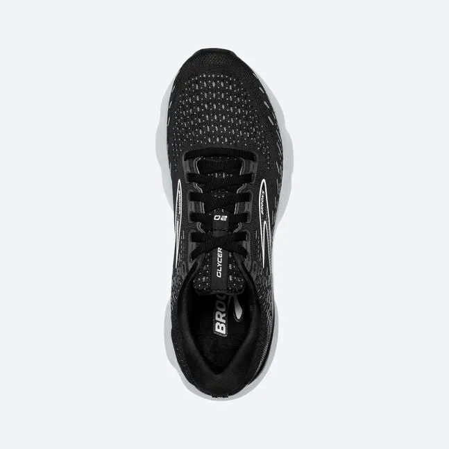 Brooks Glycerin 20 (Mens) - Black/White/Alloy court speed