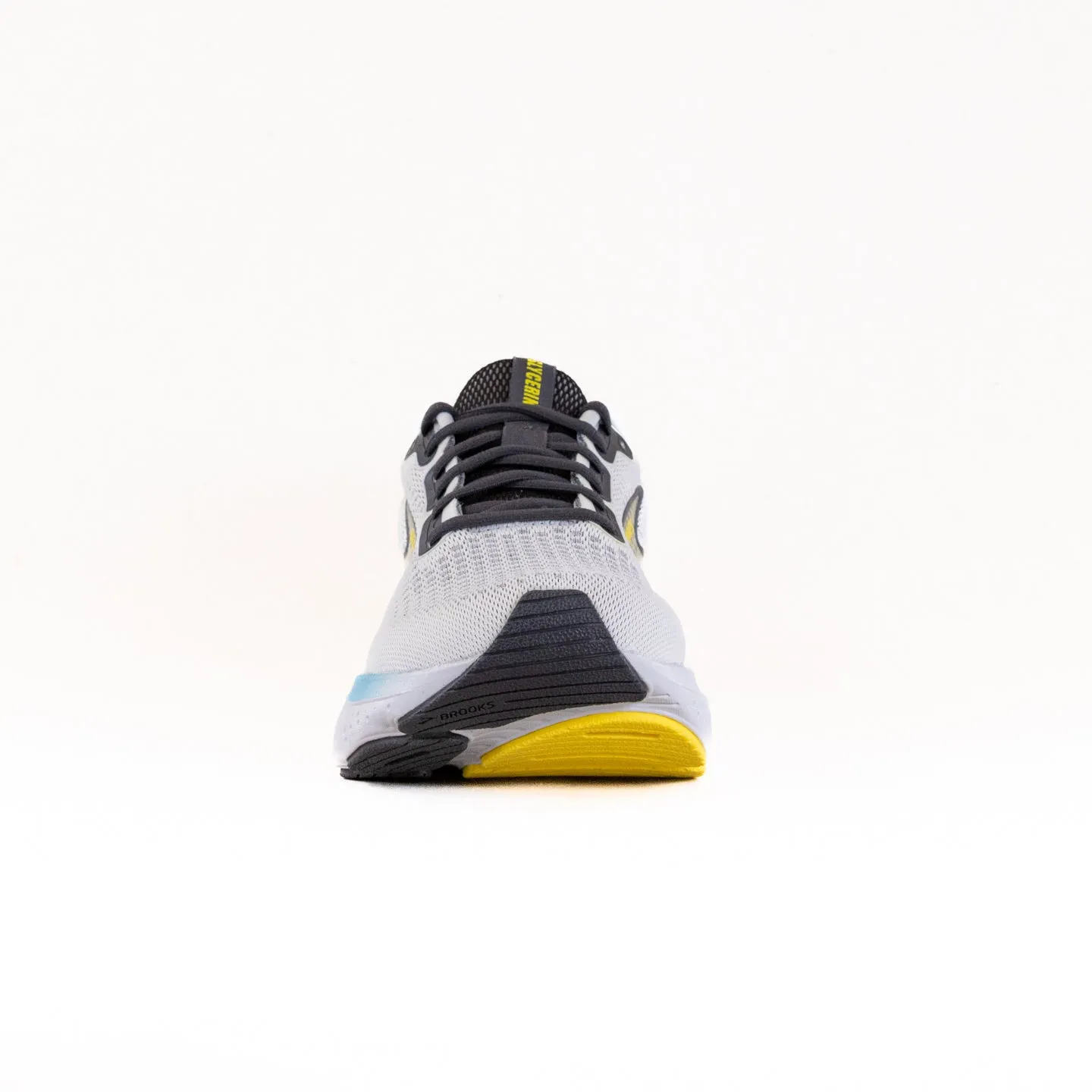 Brooks Glycerin 21 (Mens) - Coconut/Forged Iron/ Yellow heel cloud