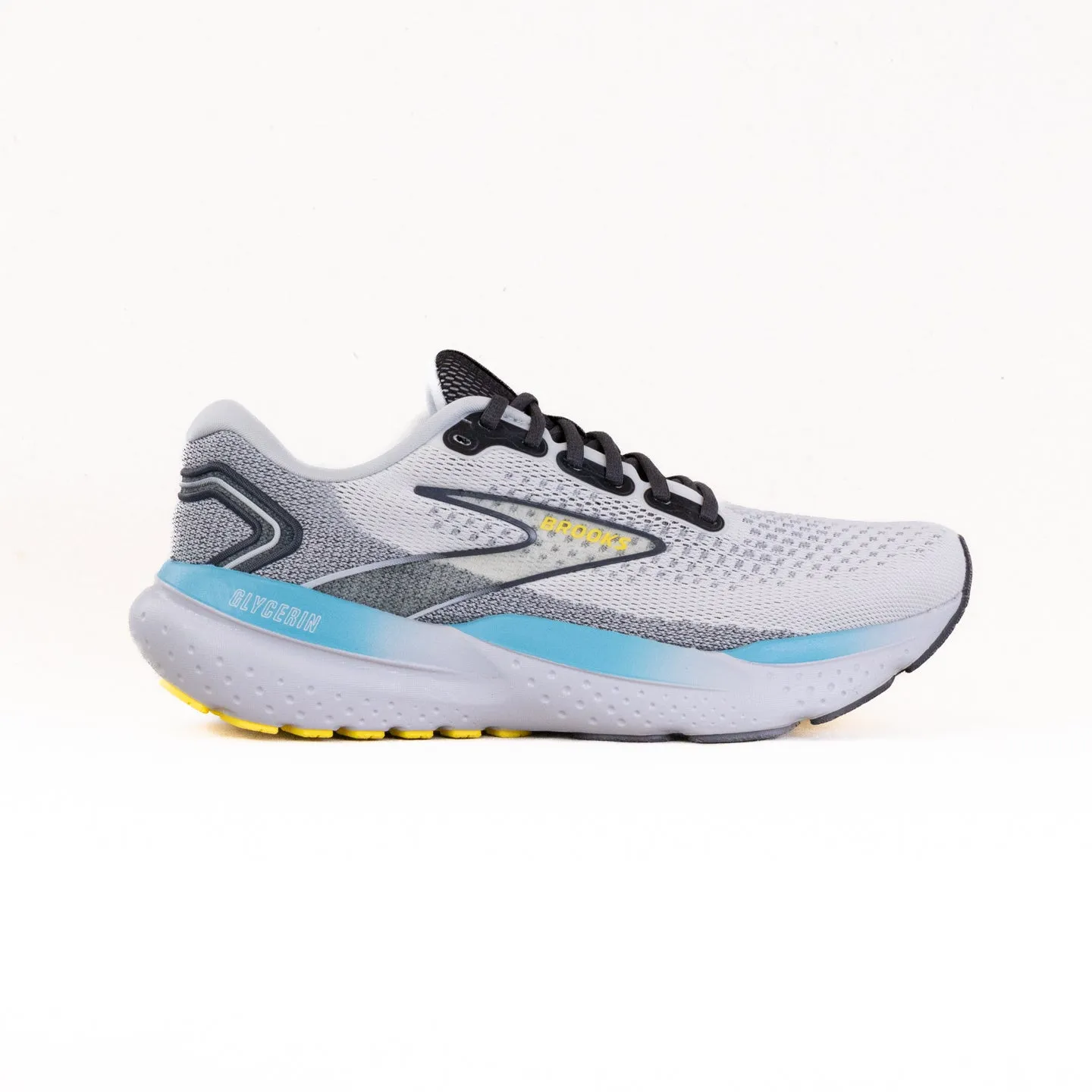 Brooks Glycerin 21 (Mens) - Coconut/Forged Iron/ Yellow race vibe