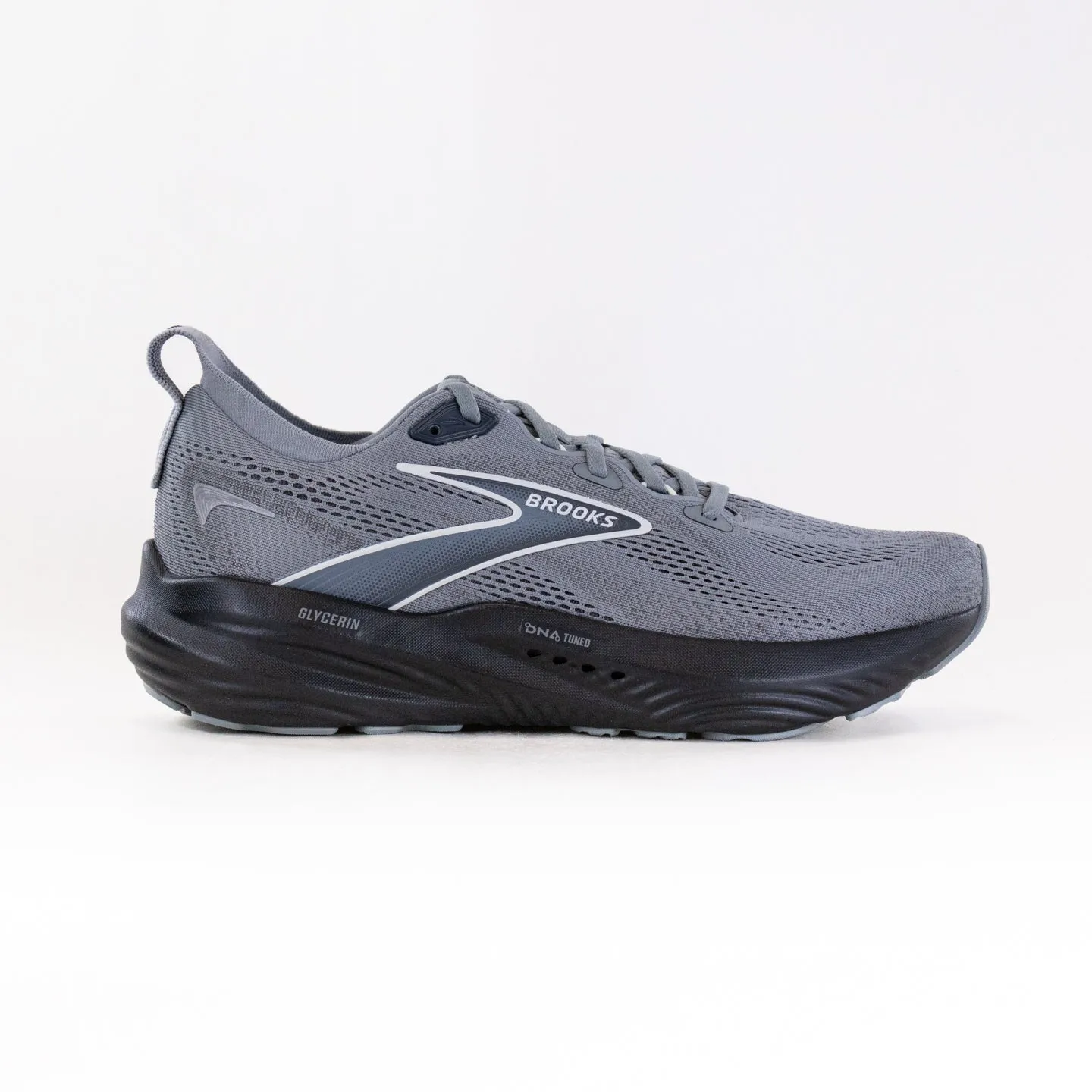 Brooks Glycerin 22 (Mens) - Primer Grey/Ebony/Blue Wash foot cooling