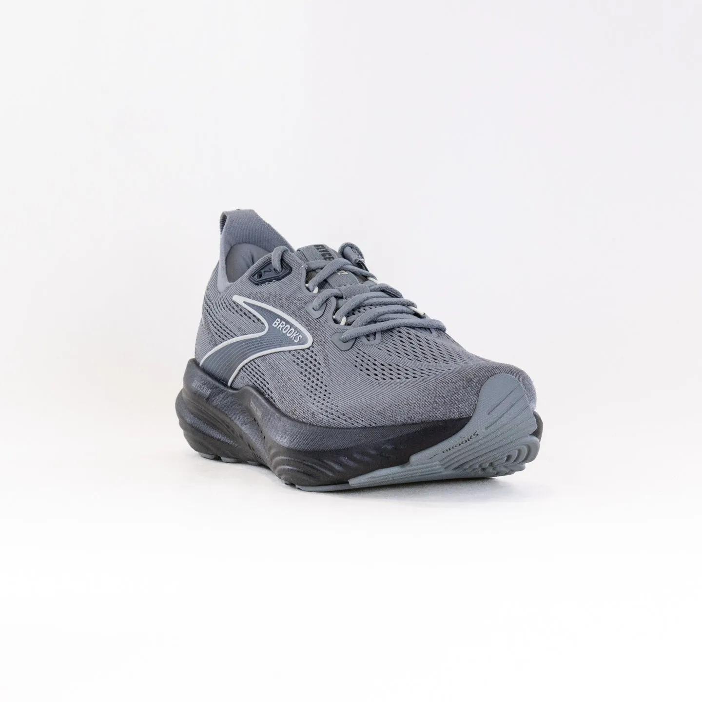 Brooks Glycerin 22 (Mens) - Primer Grey/Ebony/Blue Wash heel energy