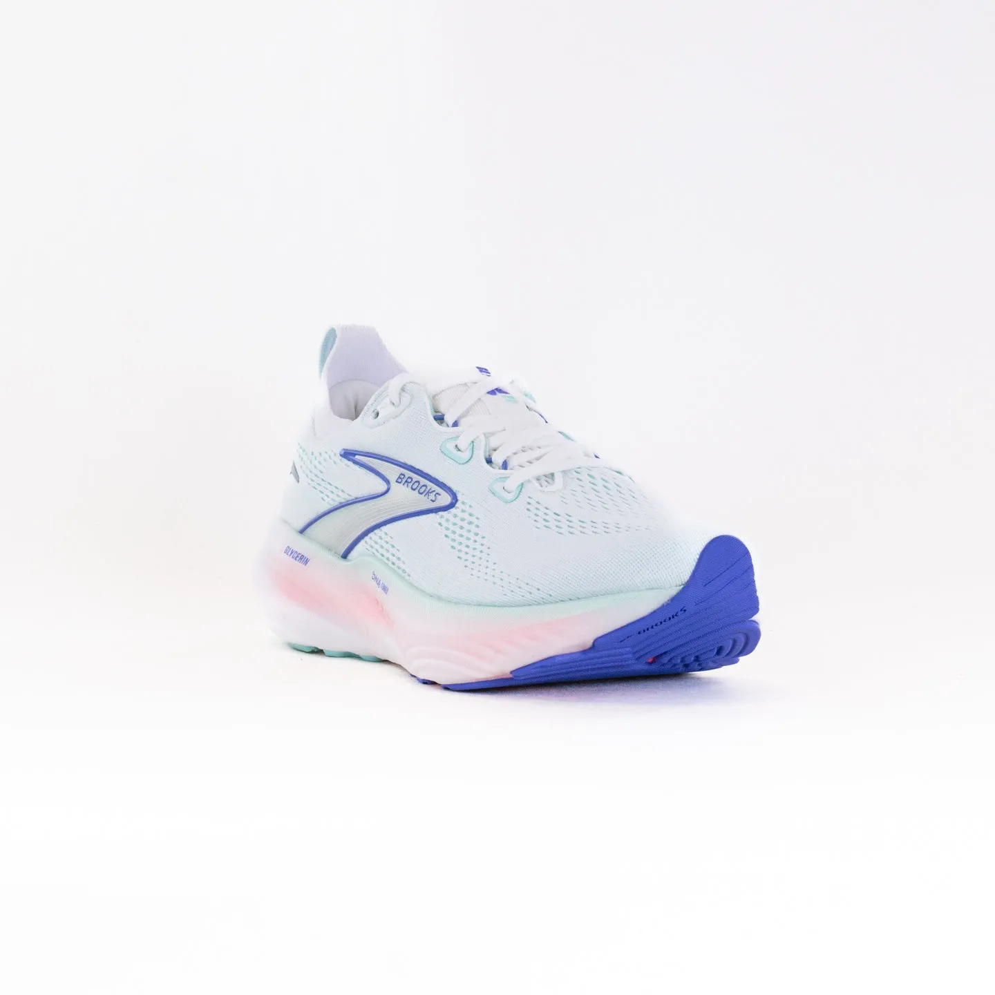 Brooks Glycerin 22 (Women's) - White/Limpet Shell/Amparo Blue bounce mode
