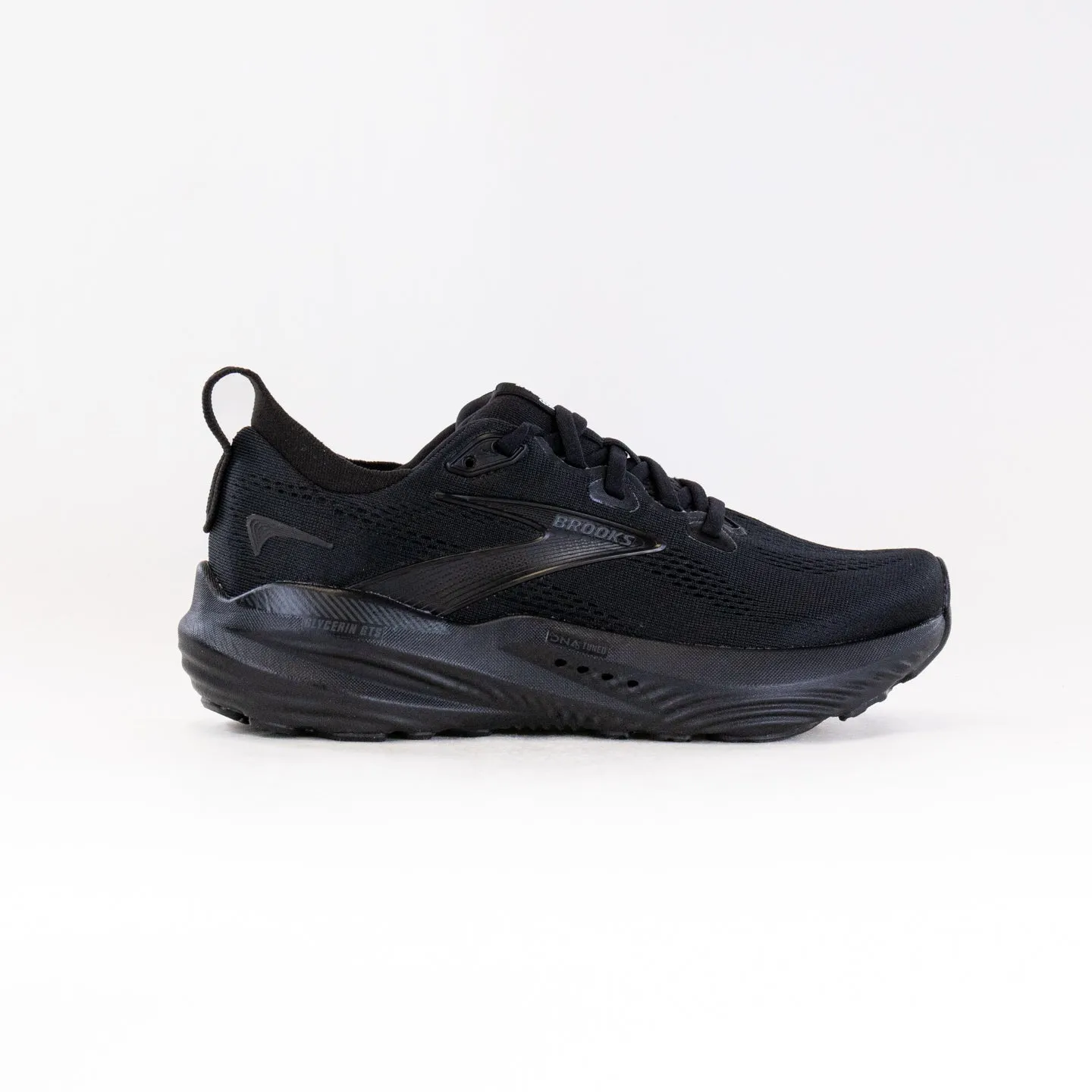 Brooks Glycerin GTS 22 (Women's) - Black/Black/Ebony sole focus