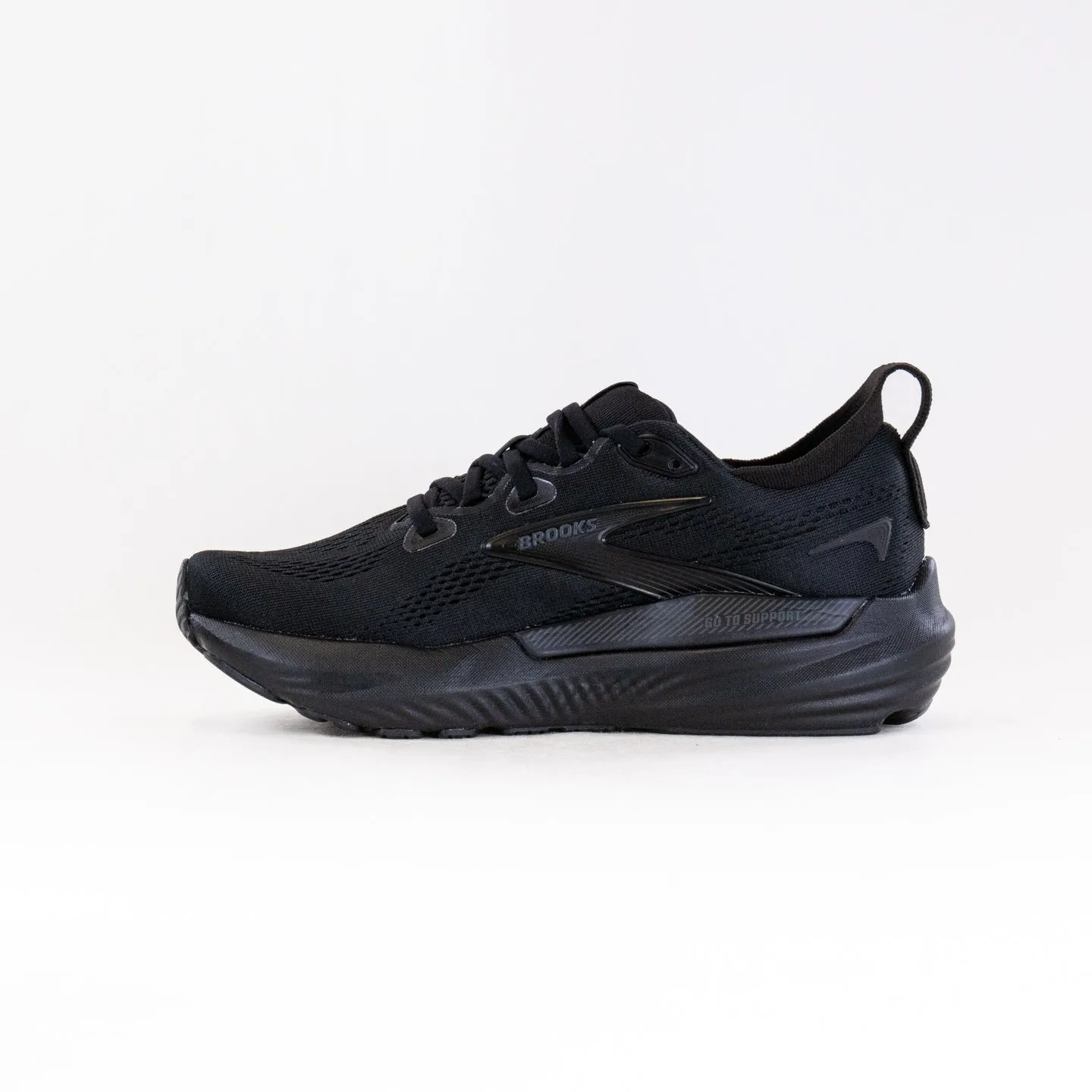 Brooks Glycerin GTS 22 (Women's) - Black/Black/Ebony grip hold