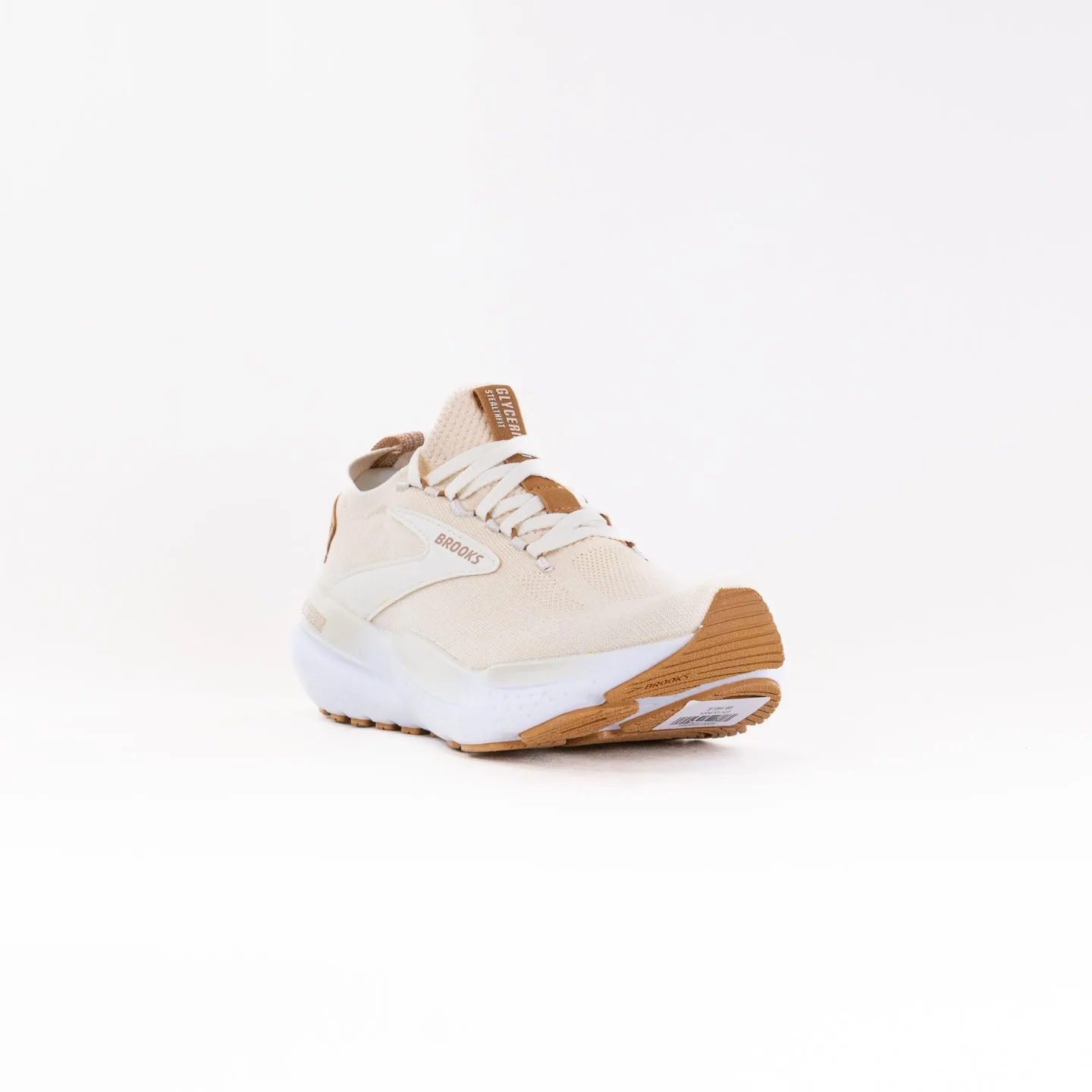 Brooks Glycerin StealthFit 21 (Women's) - Marshmallow/Cream/Biscuit ankle ride