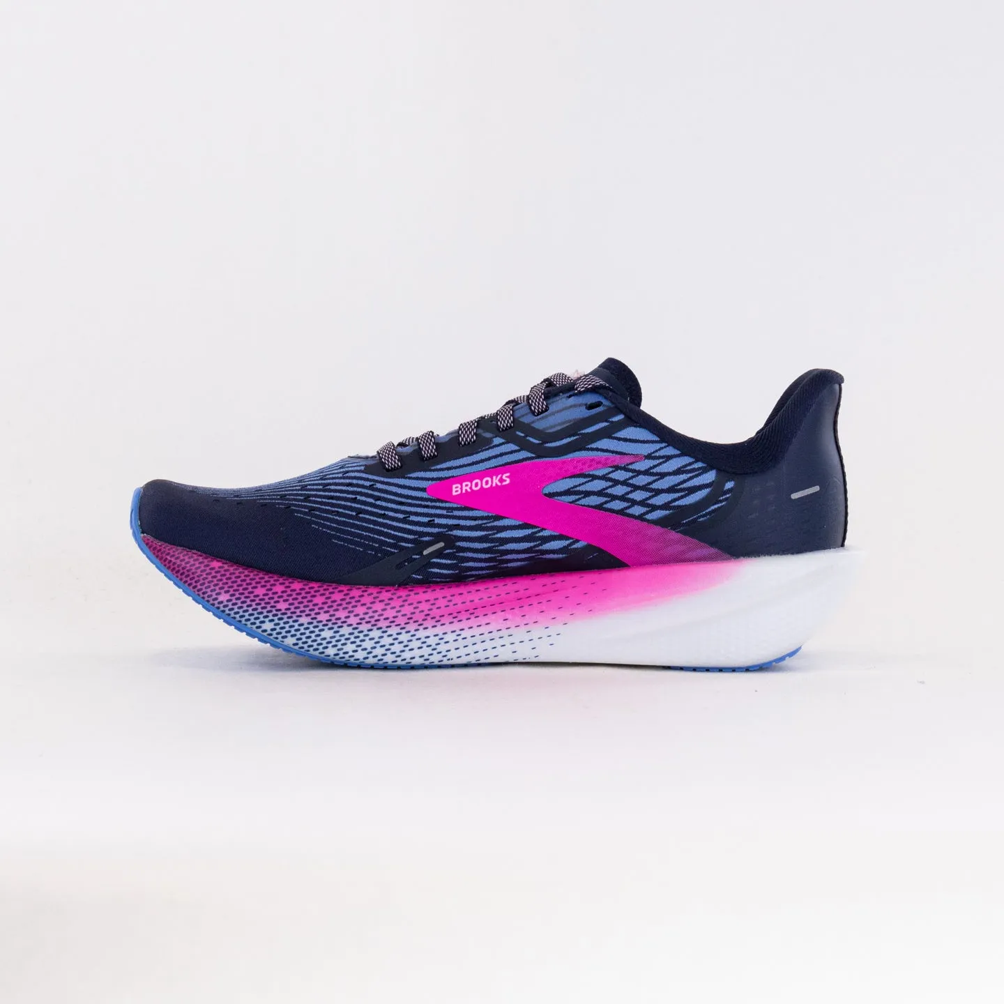 Brooks Hyperion Max (Women's) - Peacoat/Marina Blue/Pink Glo motion ease