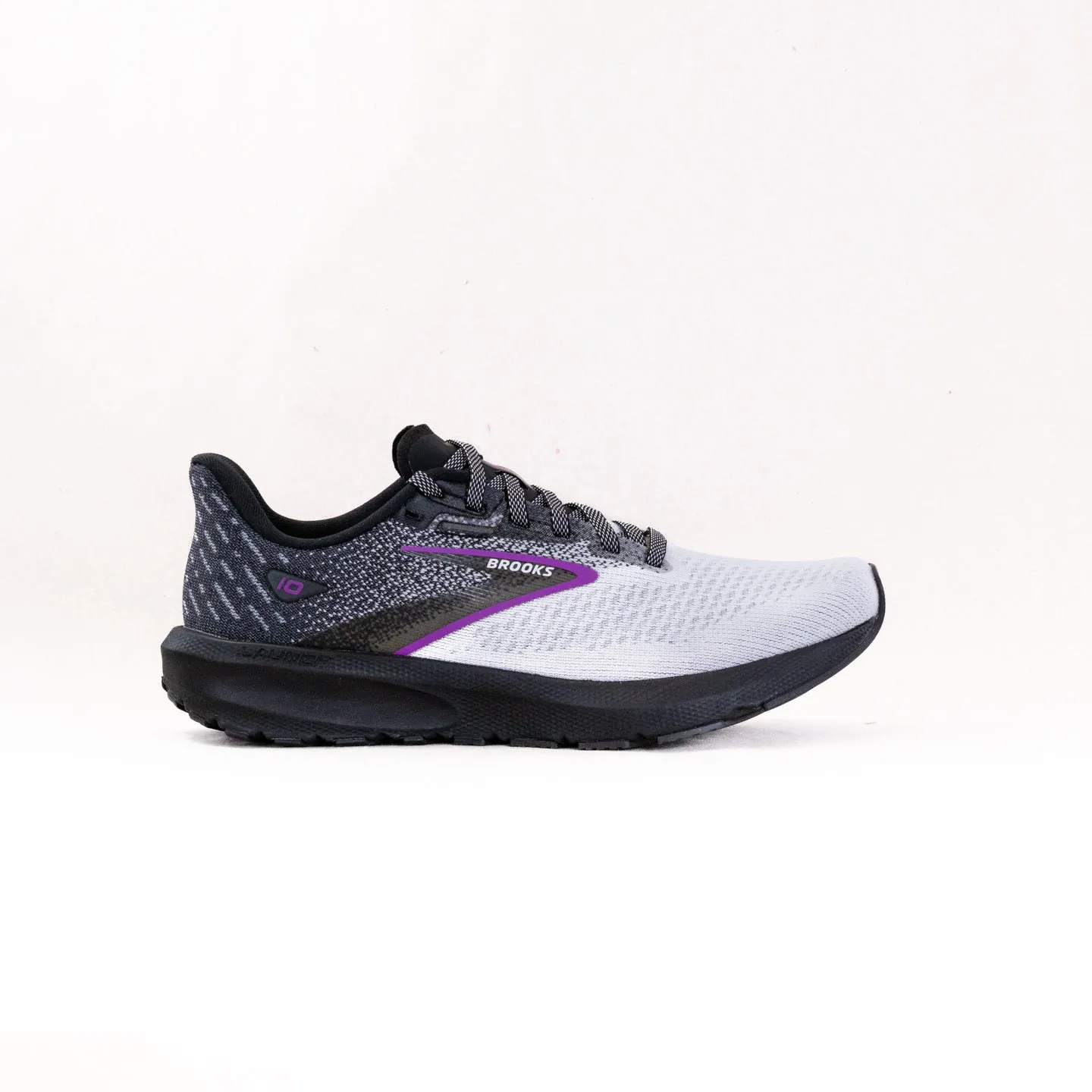 Brooks Launch 10 (Women's) - Black/White/Violet road pulse