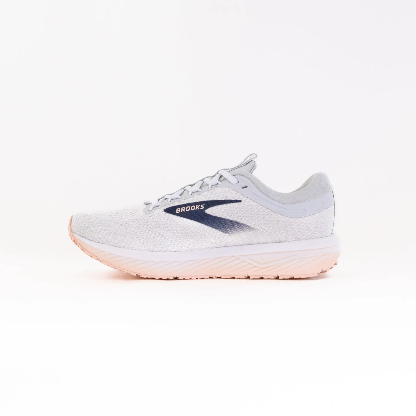 Brooks Revel 7 (Women's) - Oyster/White/Tropical Peach road thrill