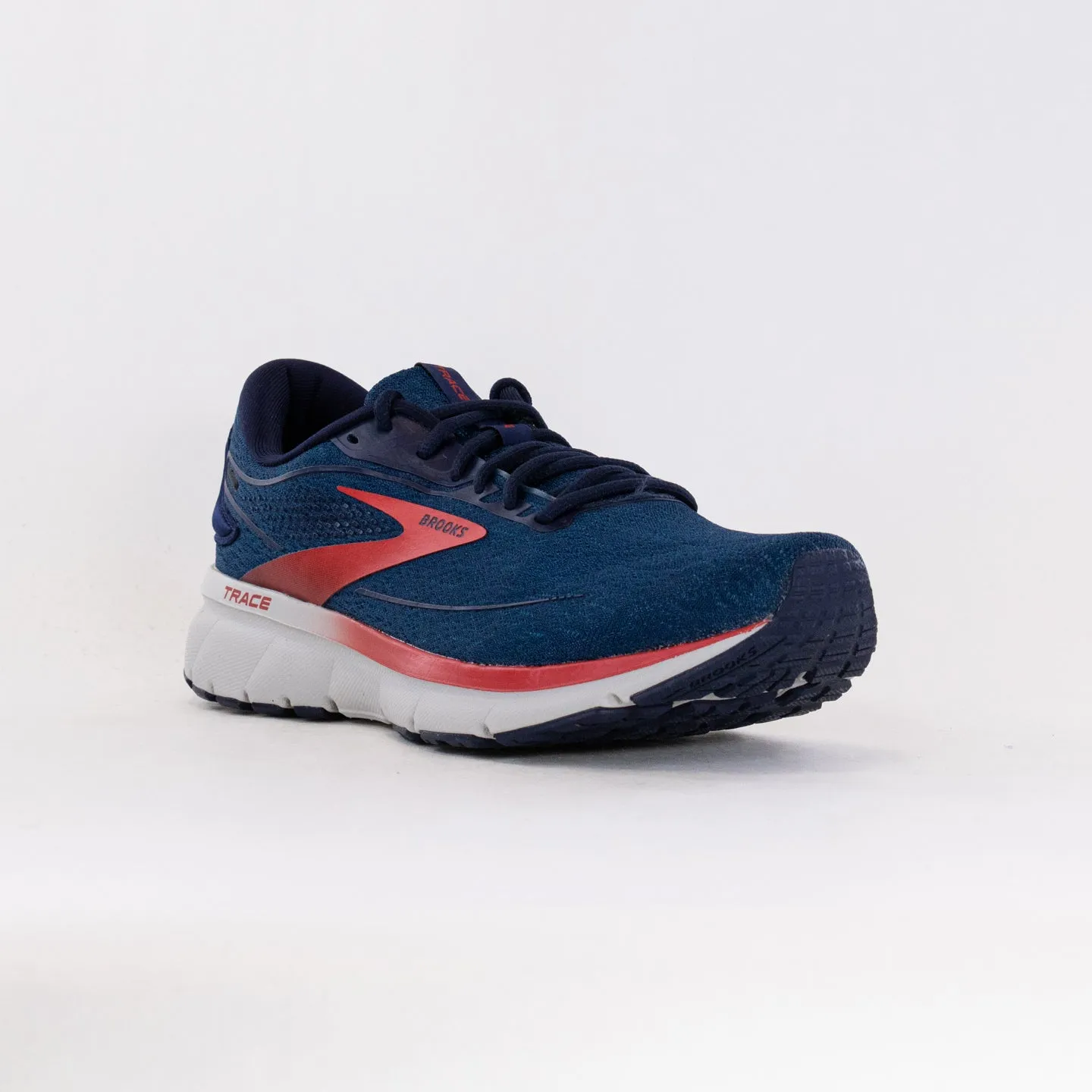 Brooks Trace 2 (Men's) - Peacoat/Grey/Red road pace