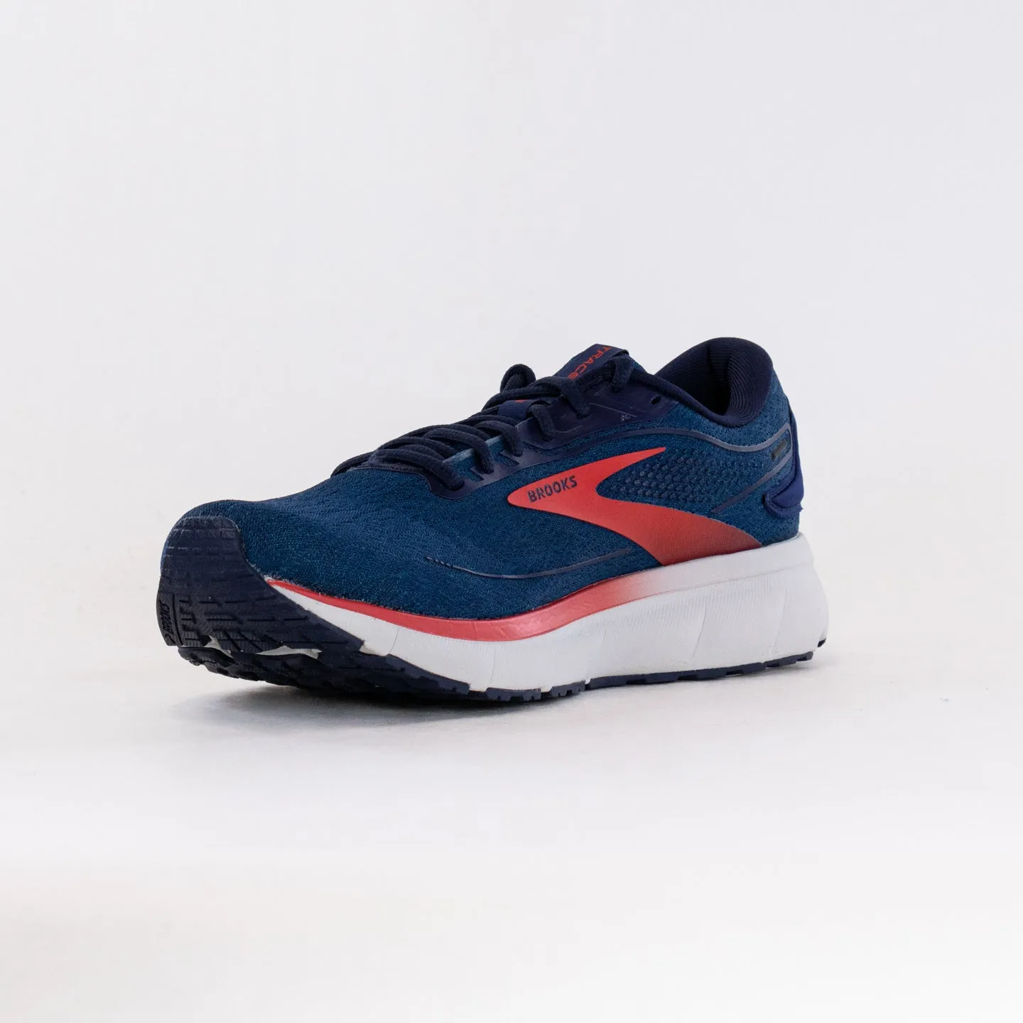 Brooks Trace 2 (Men's) - Peacoat/Grey/Red pace comfort