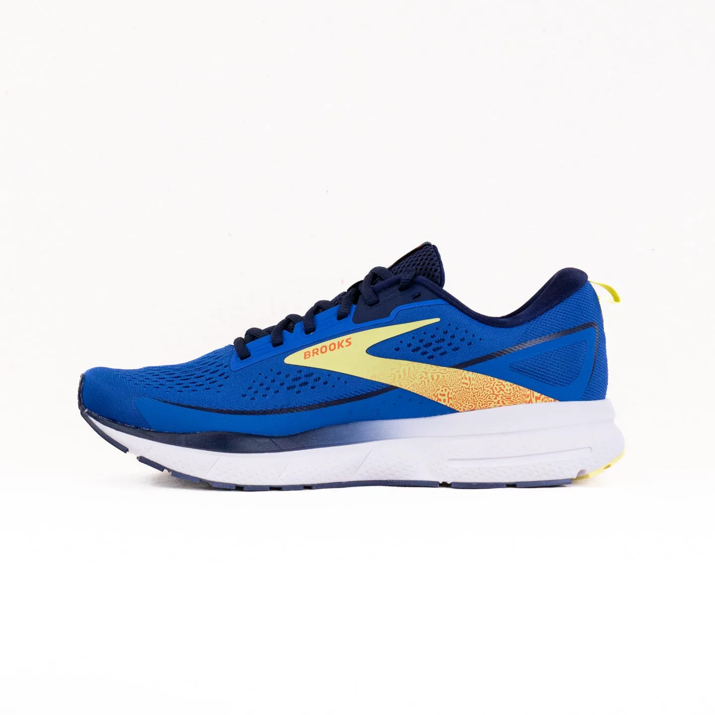 Brooks Trace 3 (Men's) - Blue/Peacoat/Yellow grip boost